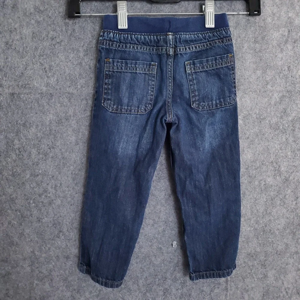 Simple Joys by Carters‎ Jeans Boys 3T Drawstring Pockets Solid Denim Distressed